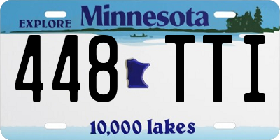 MN license plate 448TTI