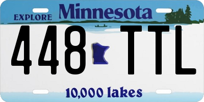 MN license plate 448TTL
