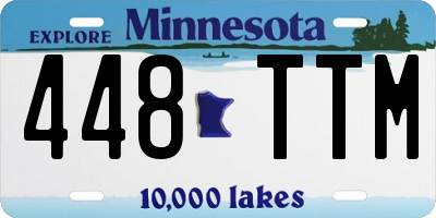 MN license plate 448TTM
