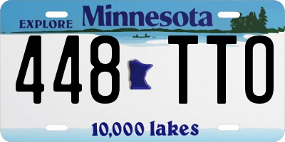 MN license plate 448TTO