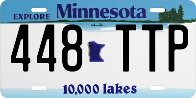 MN license plate 448TTP