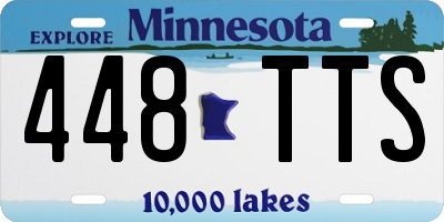 MN license plate 448TTS