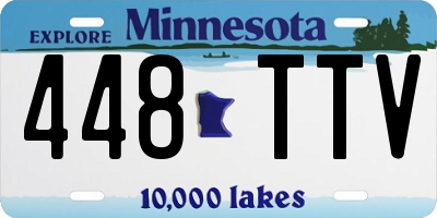 MN license plate 448TTV