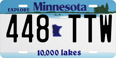 MN license plate 448TTW