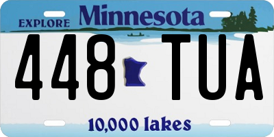 MN license plate 448TUA