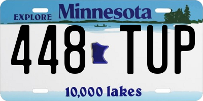 MN license plate 448TUP