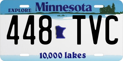 MN license plate 448TVC