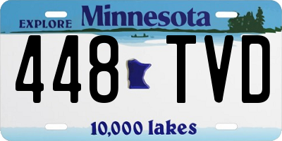 MN license plate 448TVD