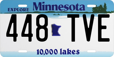 MN license plate 448TVE