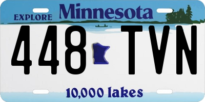 MN license plate 448TVN
