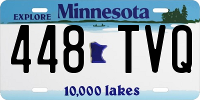 MN license plate 448TVQ