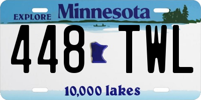 MN license plate 448TWL