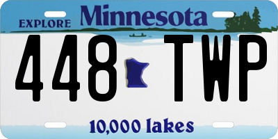 MN license plate 448TWP