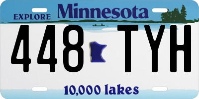 MN license plate 448TYH