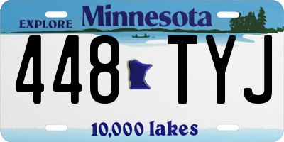 MN license plate 448TYJ