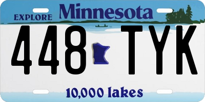 MN license plate 448TYK