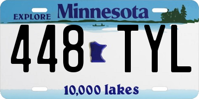 MN license plate 448TYL