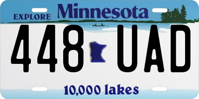 MN license plate 448UAD