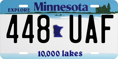 MN license plate 448UAF