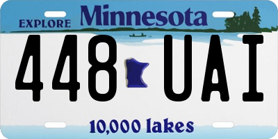 MN license plate 448UAI