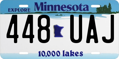 MN license plate 448UAJ