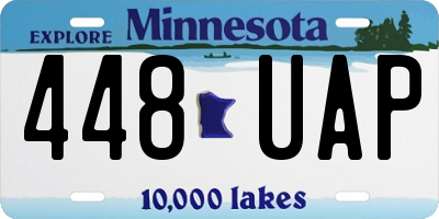 MN license plate 448UAP