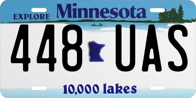MN license plate 448UAS