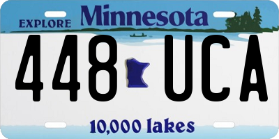 MN license plate 448UCA