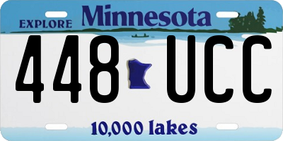 MN license plate 448UCC