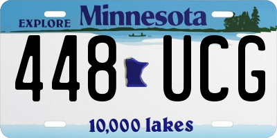 MN license plate 448UCG