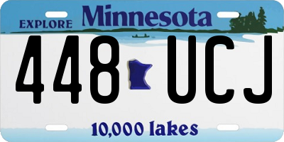 MN license plate 448UCJ