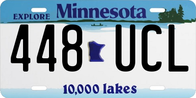 MN license plate 448UCL
