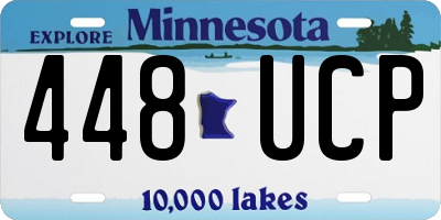 MN license plate 448UCP