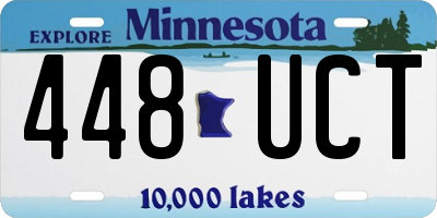 MN license plate 448UCT