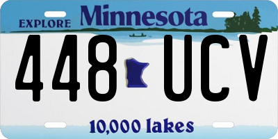 MN license plate 448UCV