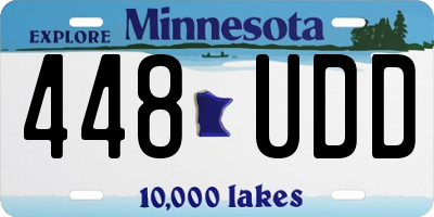 MN license plate 448UDD