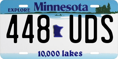 MN license plate 448UDS