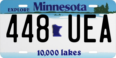 MN license plate 448UEA