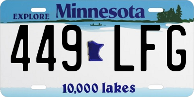 MN license plate 449LFG