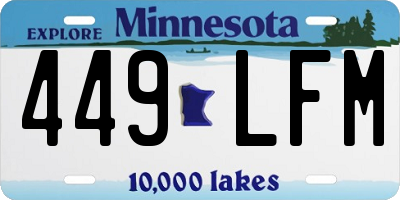MN license plate 449LFM