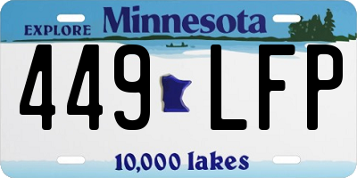 MN license plate 449LFP