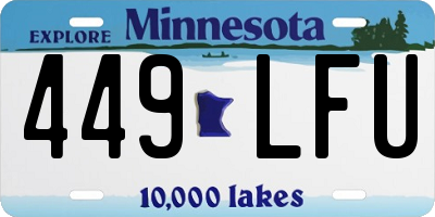 MN license plate 449LFU
