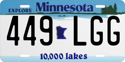 MN license plate 449LGG