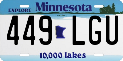 MN license plate 449LGU