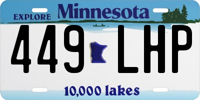 MN license plate 449LHP