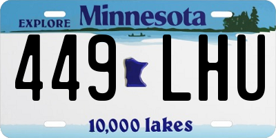 MN license plate 449LHU