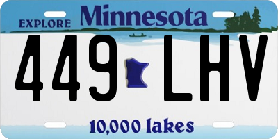 MN license plate 449LHV