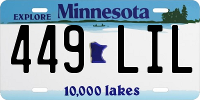 MN license plate 449LIL