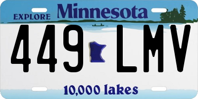 MN license plate 449LMV