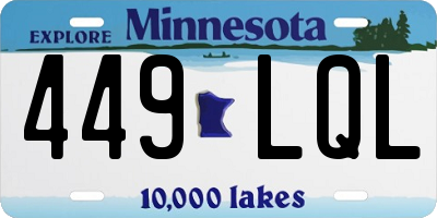 MN license plate 449LQL